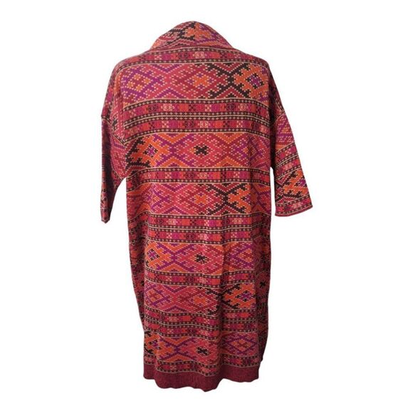 Peruvian Connection Women's Knit Dress Pima Cotton Pink Multi 3/4 Sleeves  XS/S - Picture 6 of 9